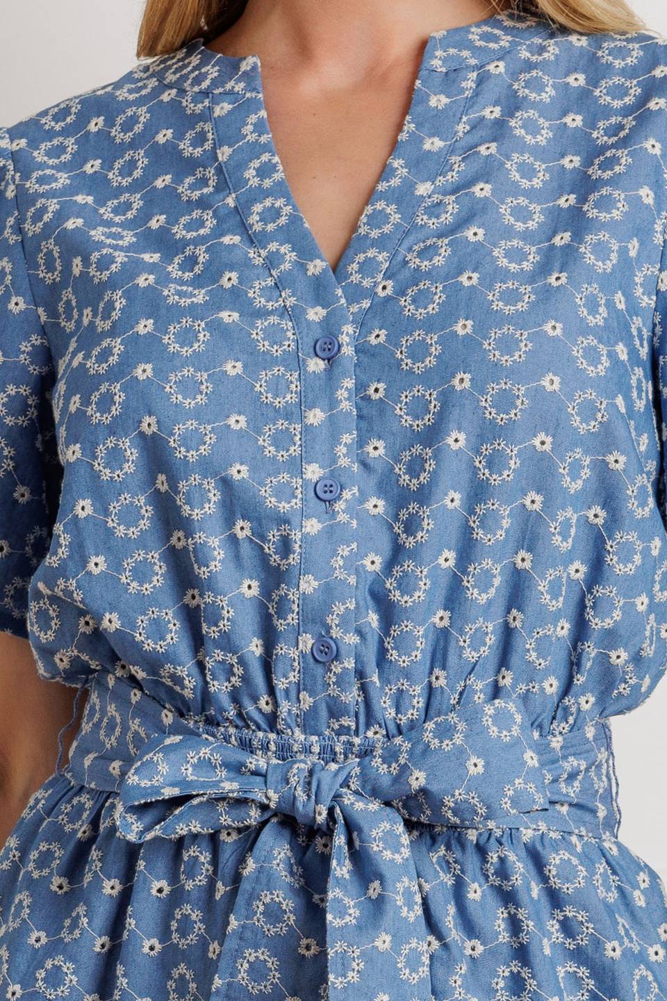 RISING PETALS WOVEN ROMPER Flying Tomato