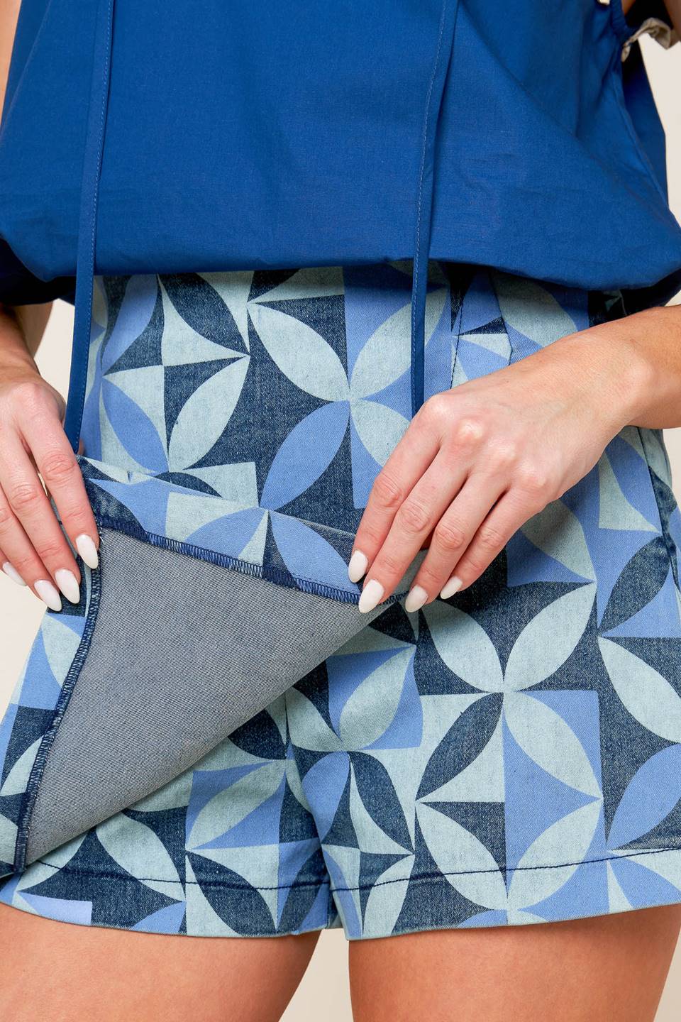 ENTICING DARLING BLUE DENIM SKORT Flying Tomato