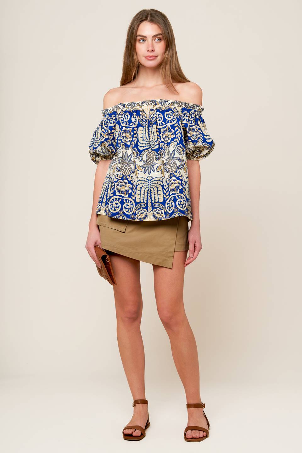 Let's Go For Drinks Woven Skort With Side Pockets