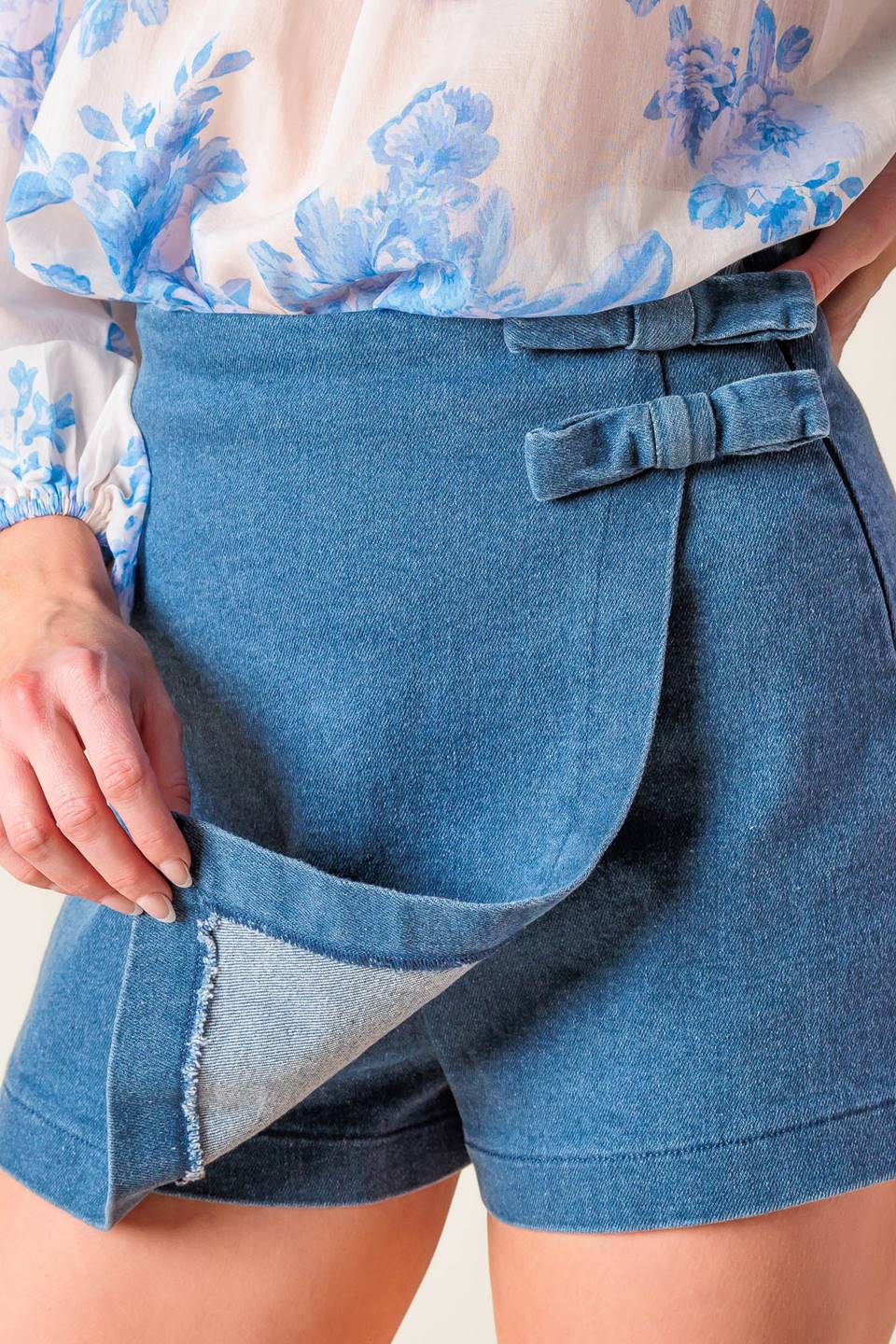 DISTANT ECHOES DENIM SKORT Flying Tomato