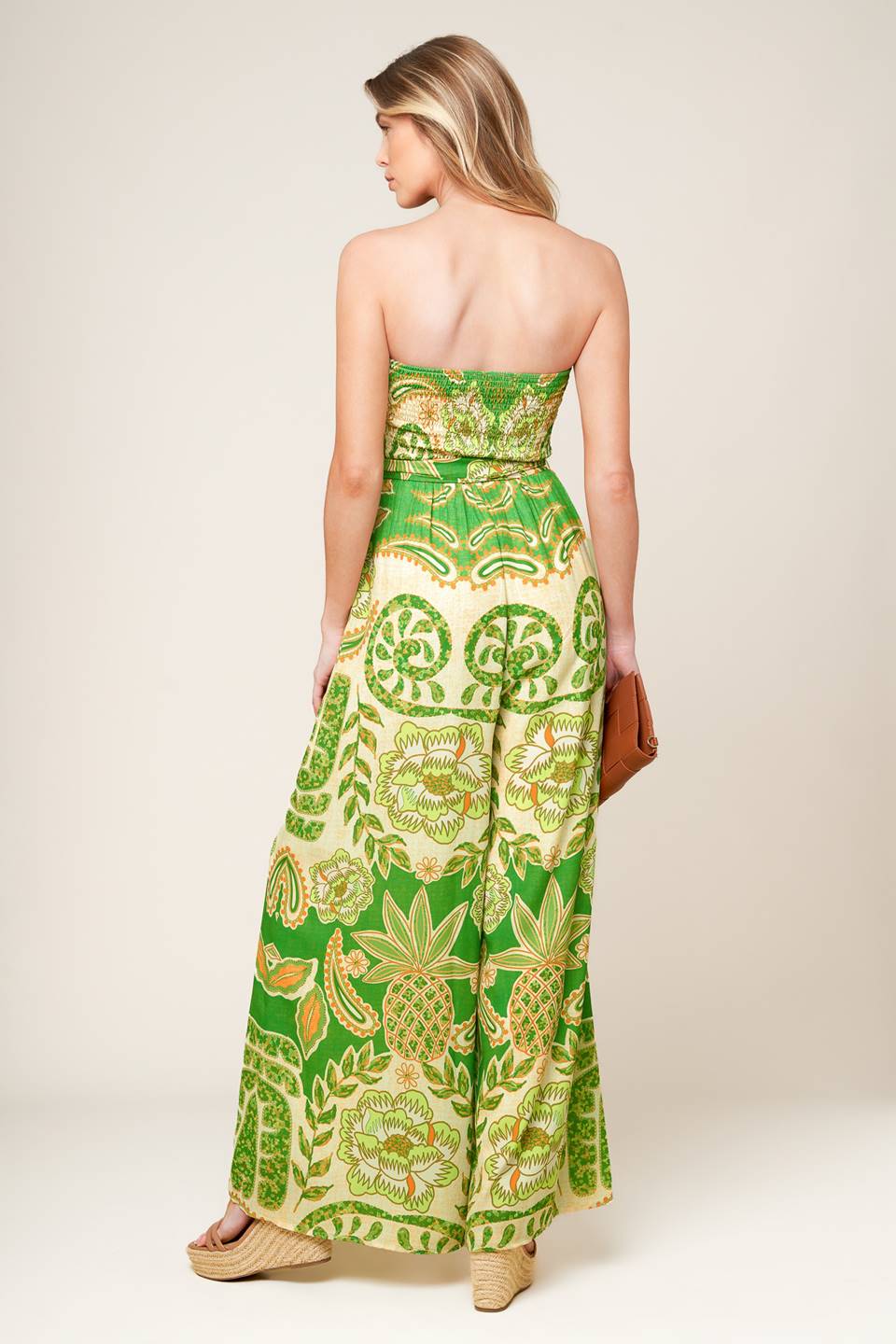 CAMERON MEADOW GREEN WOVEN JUMPSUIT Flying Tomato