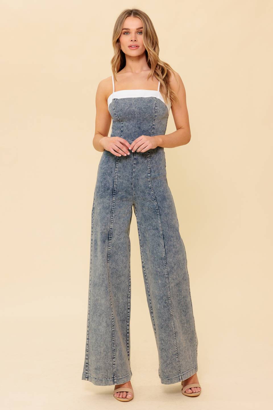 BEAUTIFUL AS YOU DENIM JUMPSUIT