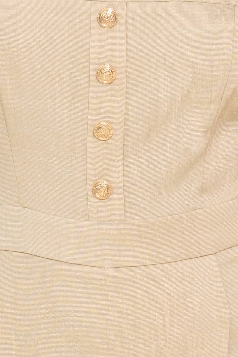 TREND ALERT KHAKI WOVEN ROMPER Flying Tomato