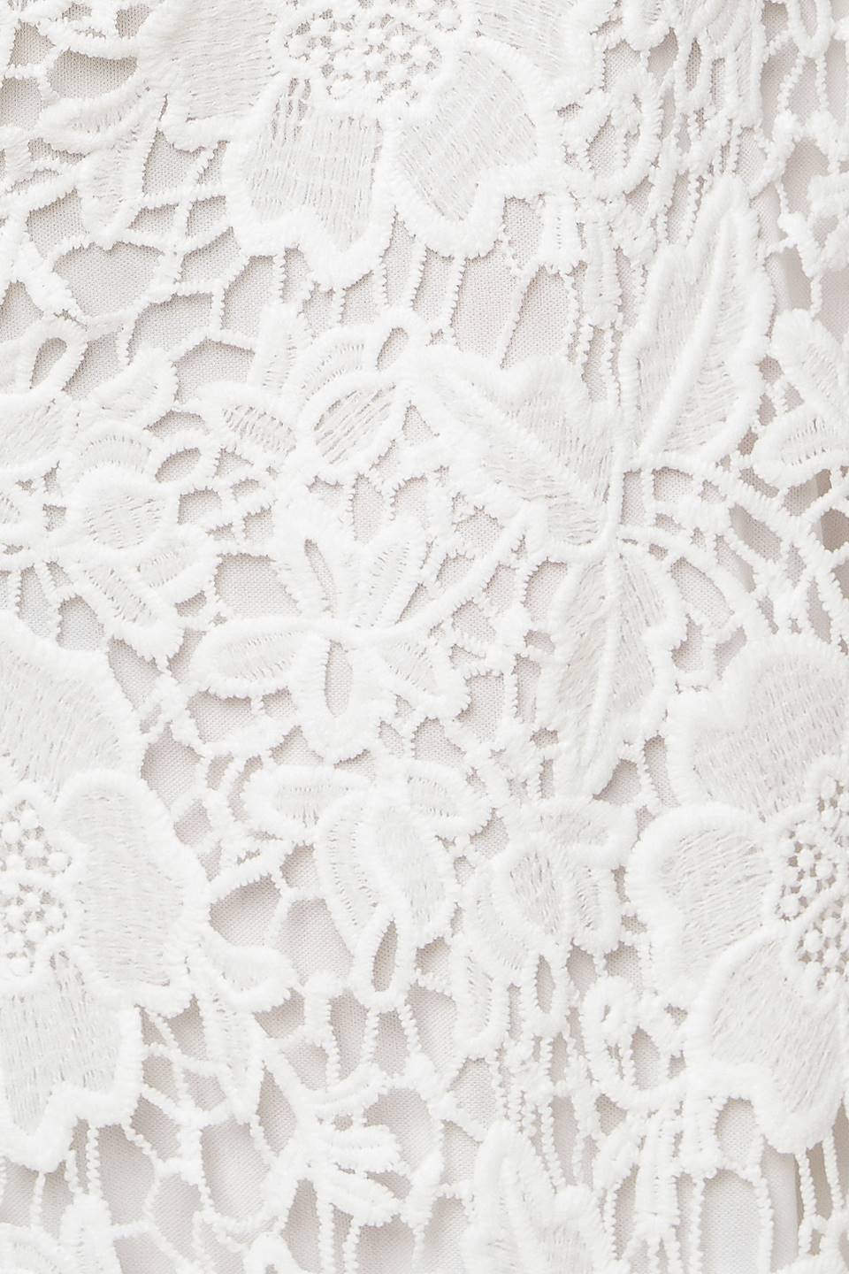 JUST ENOUGH OFF WHITE WOVEN LACE JUMPSUIT Flying Tomato