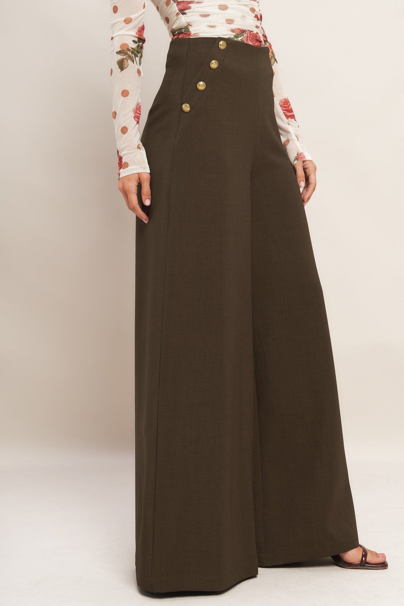 CHOCOLATE FALL WOVEN PANTS Flying Tomato