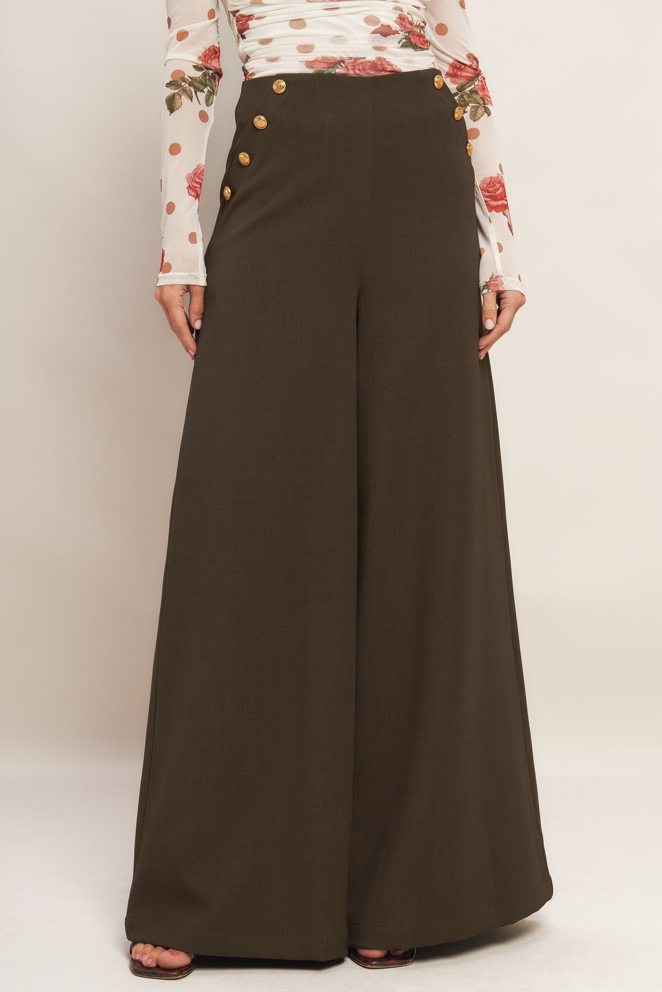 CHOCOLATE FALL WOVEN PANTS Flying Tomato