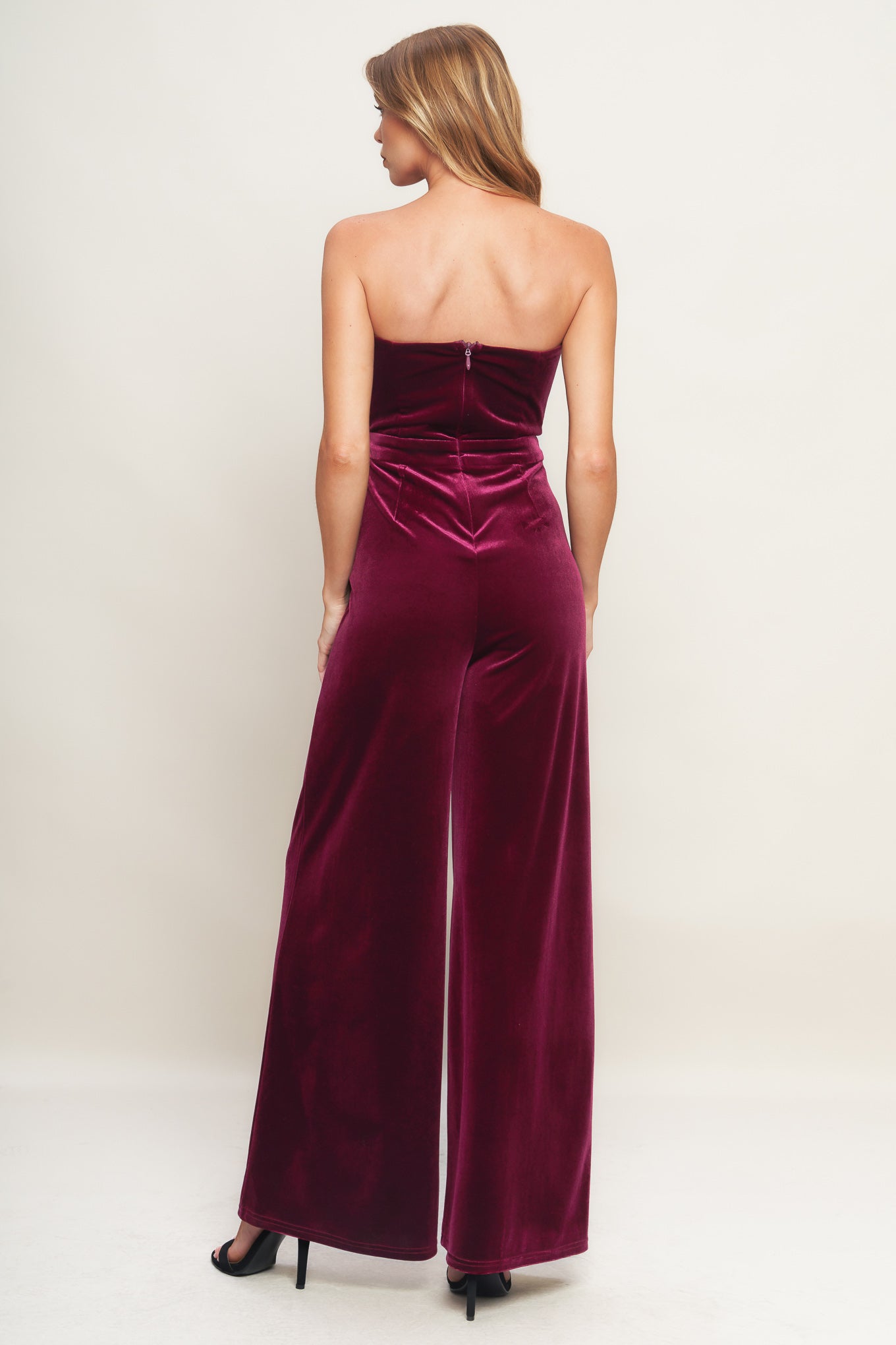 NIGHT QUEEN VELVET JUMPSUIT Flying Tomato