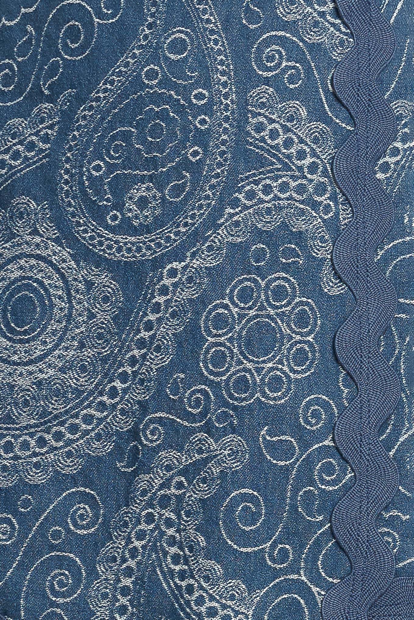 BOHO PAISLEY SCALLOP DENIM SKORT Flying Tomato