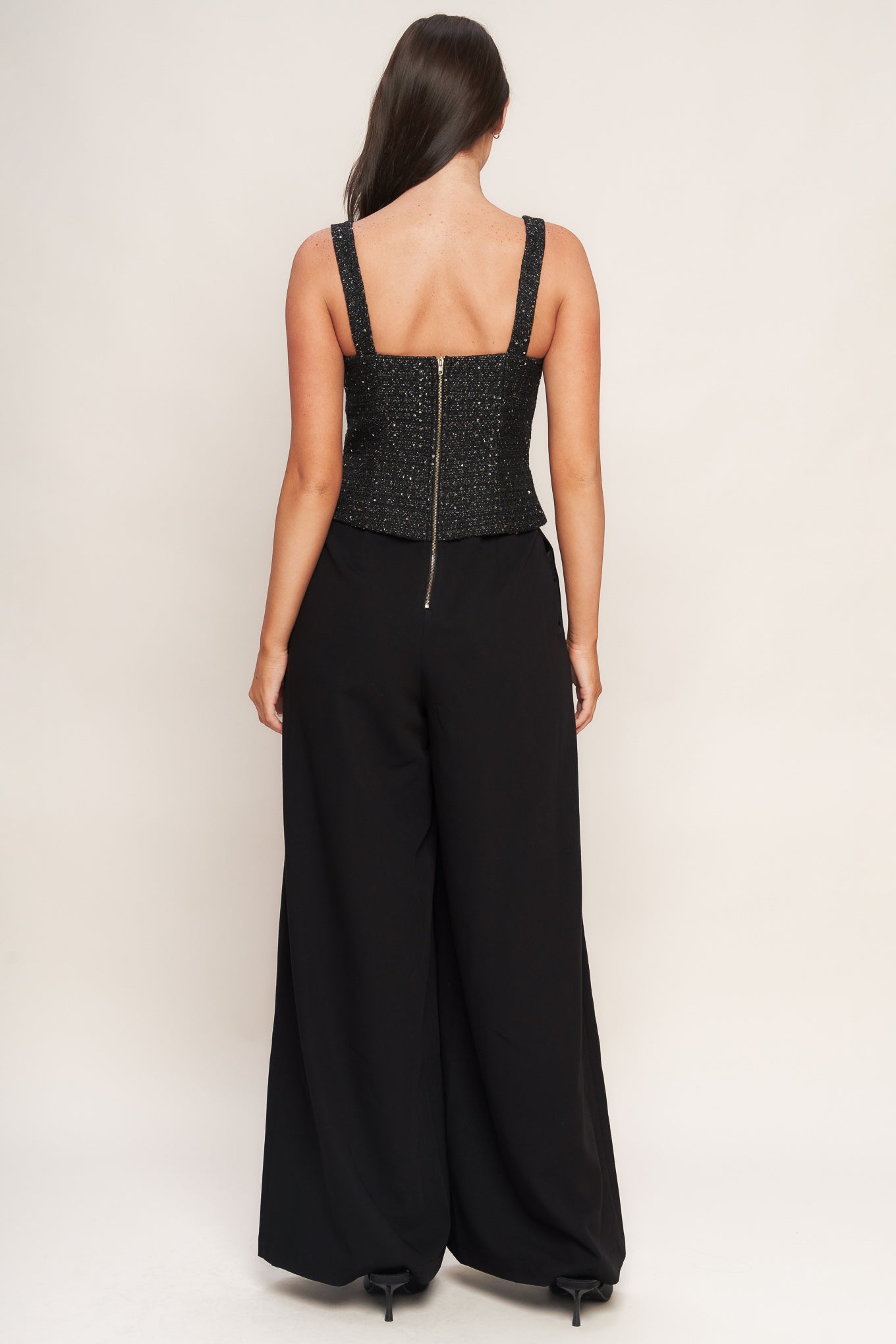 MIDNIGHT PARISIENNE WOVEN JUMPSUIT Flying Tomato