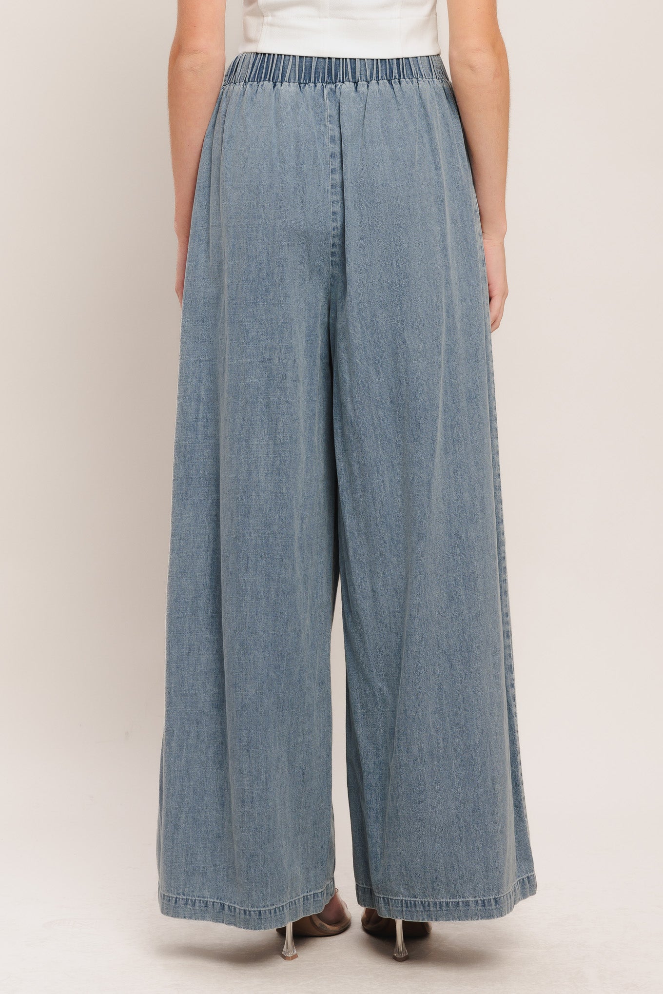 RELAXED DRAPE LIGHTWEIGHT DENIM PANTS Flying Tomato