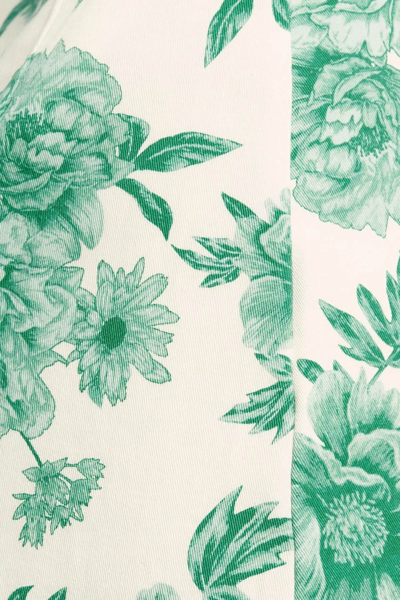 Botanical Pop Cotton Spandex Woven Skort With Side Zipper Flying Tomato