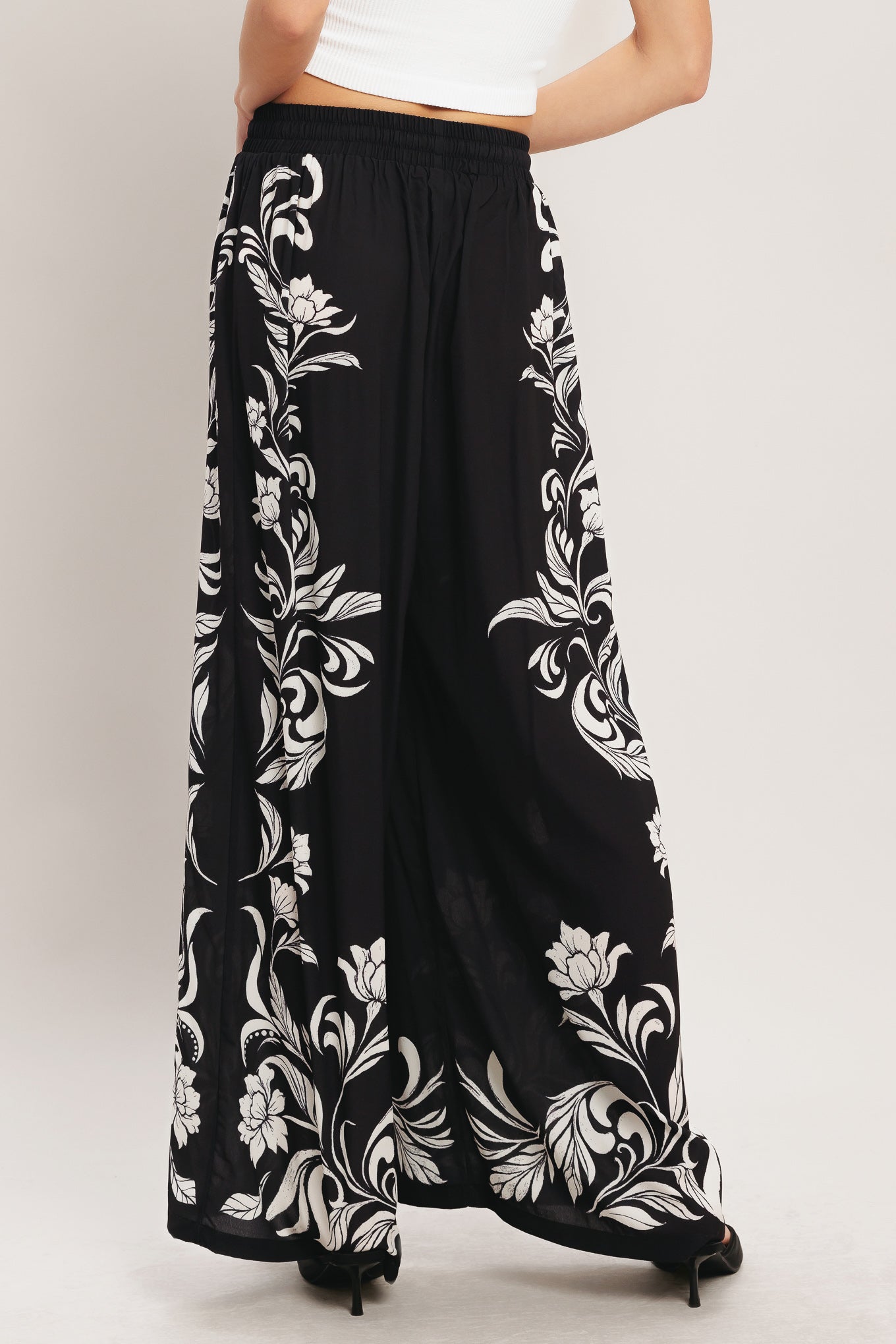 BLACK RIVIERA WOVEN PANTS