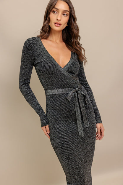 FOREVER IMPRESSED SWEATER MIDI DRESS