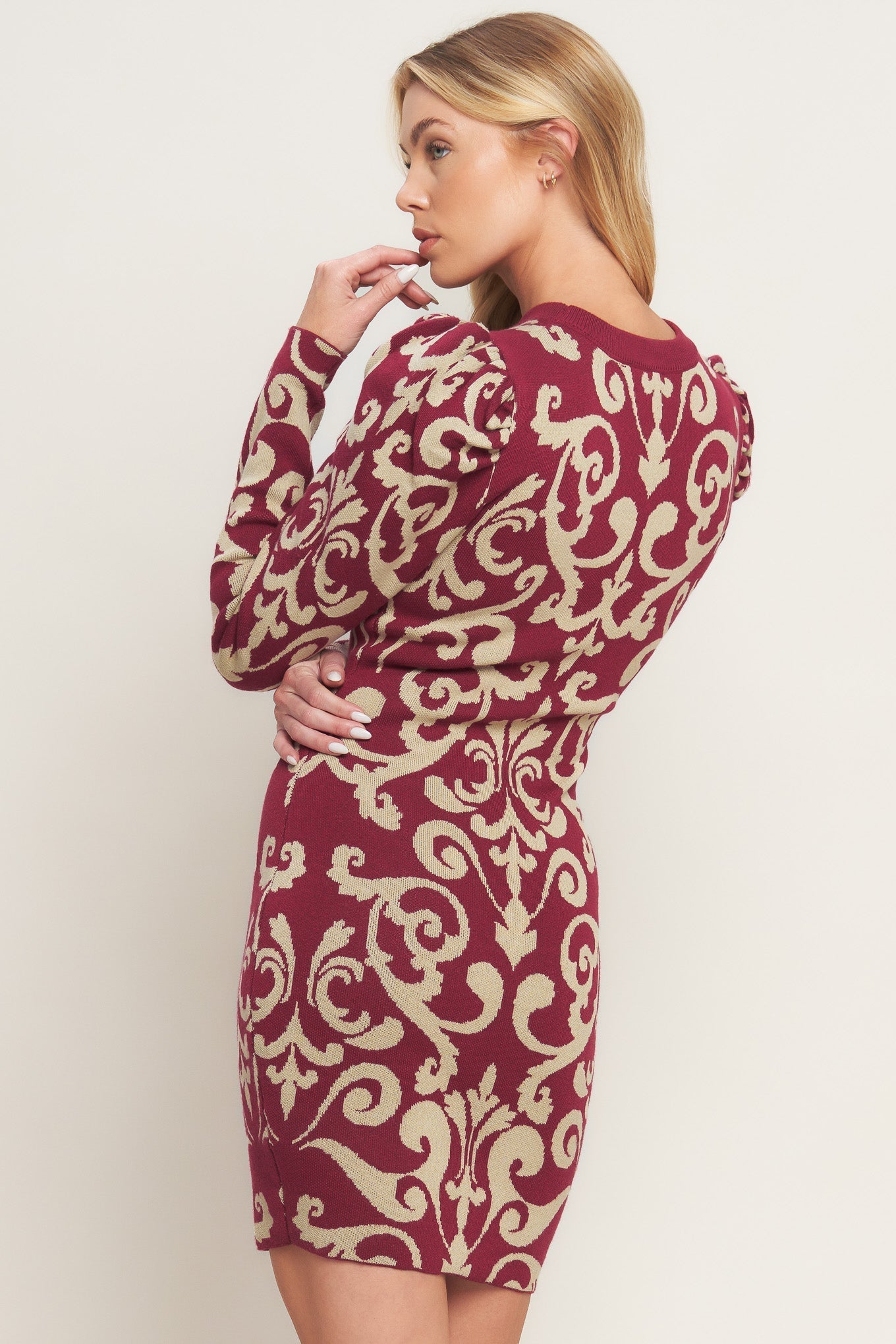 BASK IN LOVE SWEATER MINI DRESS Flying Tomato