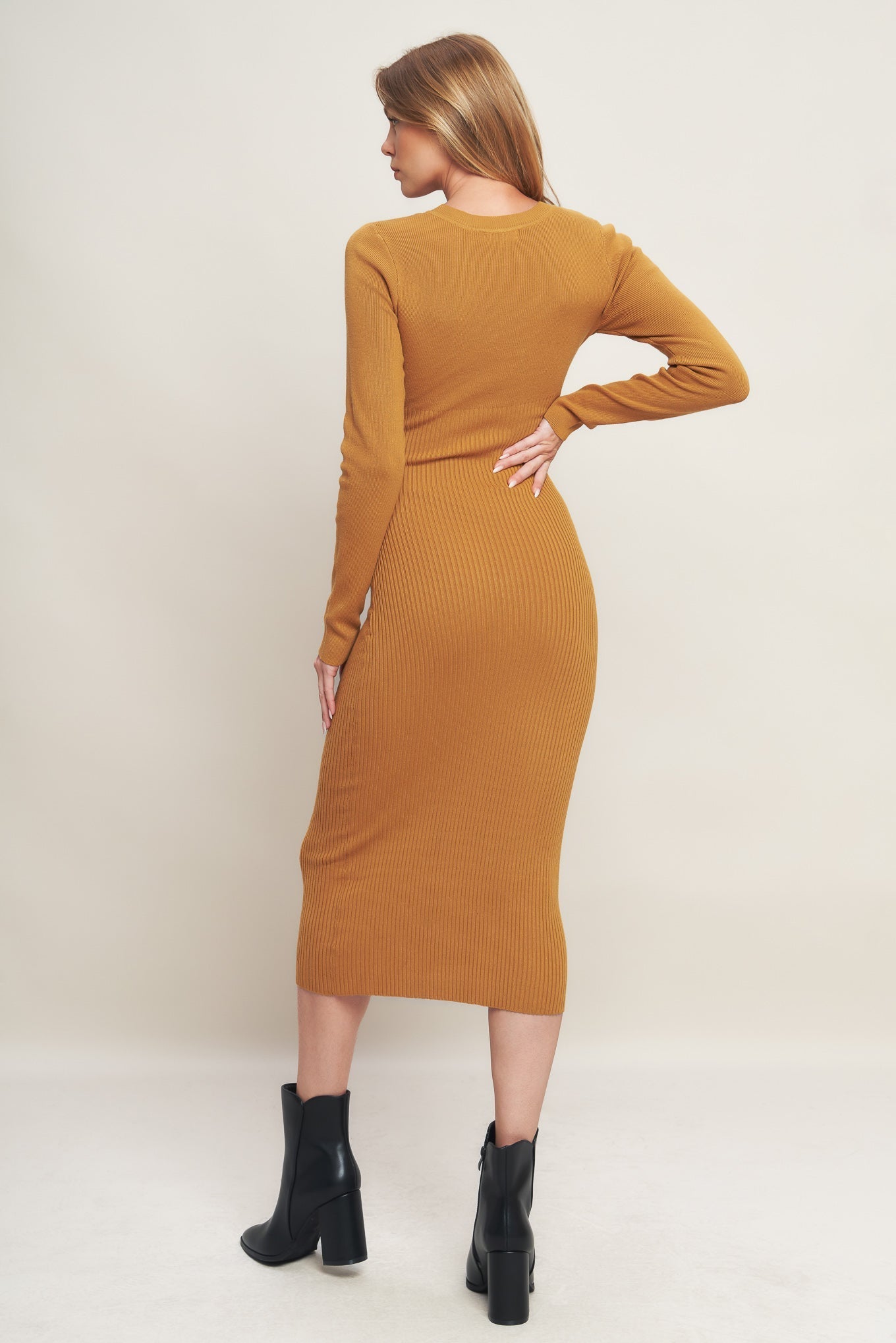 BE WITH YOU SWEATER MIDI DRESS Flying Tomato