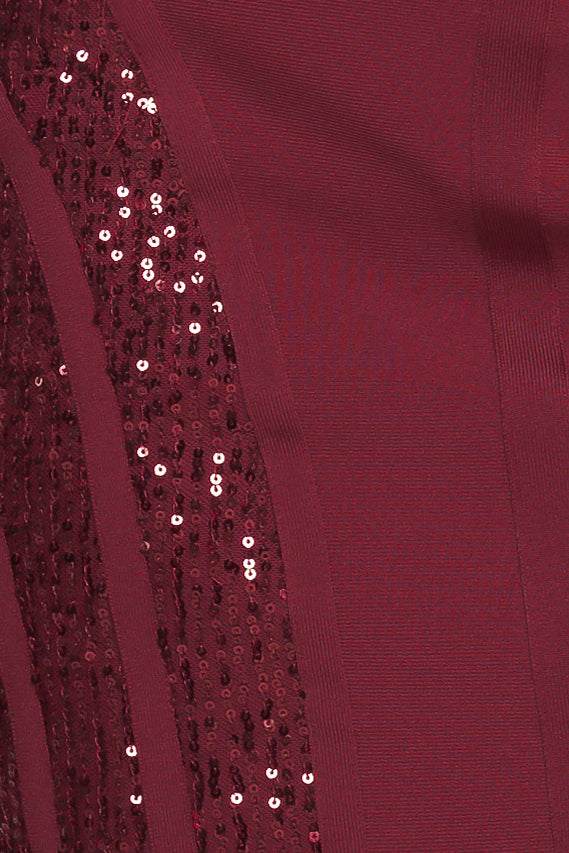 HOLIDAY GLAM BANDAGE MINI DRESS Flying Tomato