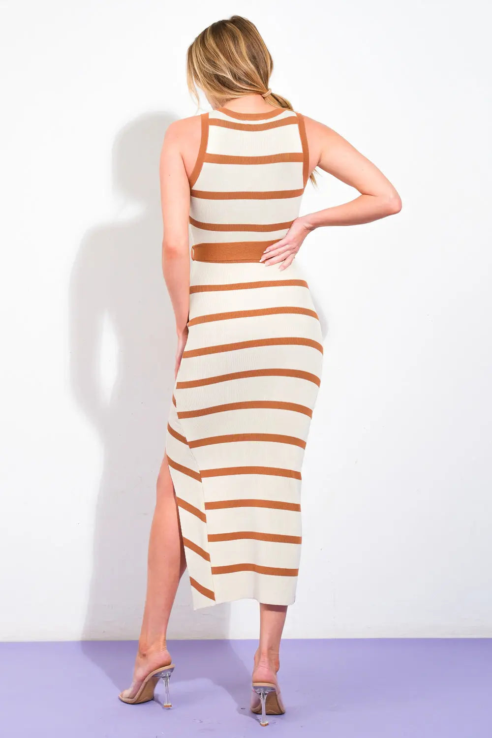 WHEN YOU'RE READY SWEATER MIDI DRESS Flying Tomato