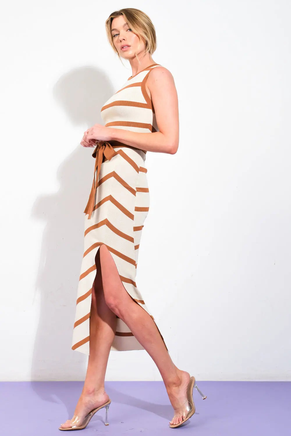 WHEN YOU'RE READY SWEATER MIDI DRESS Flying Tomato