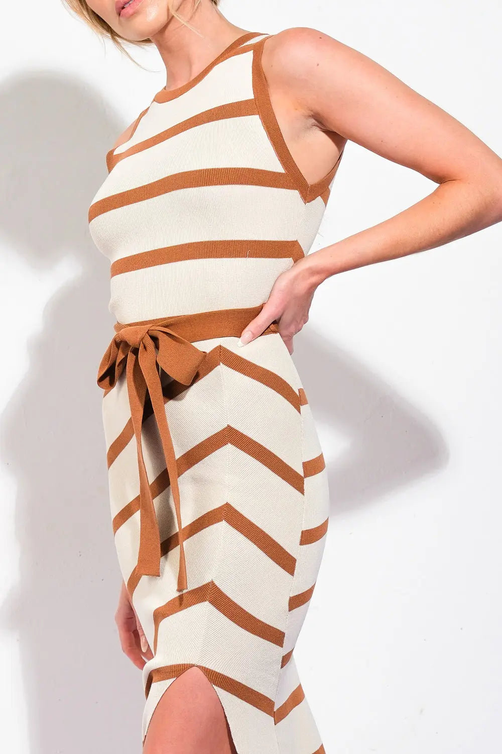 WHEN YOU'RE READY SWEATER MIDI DRESS Flying Tomato