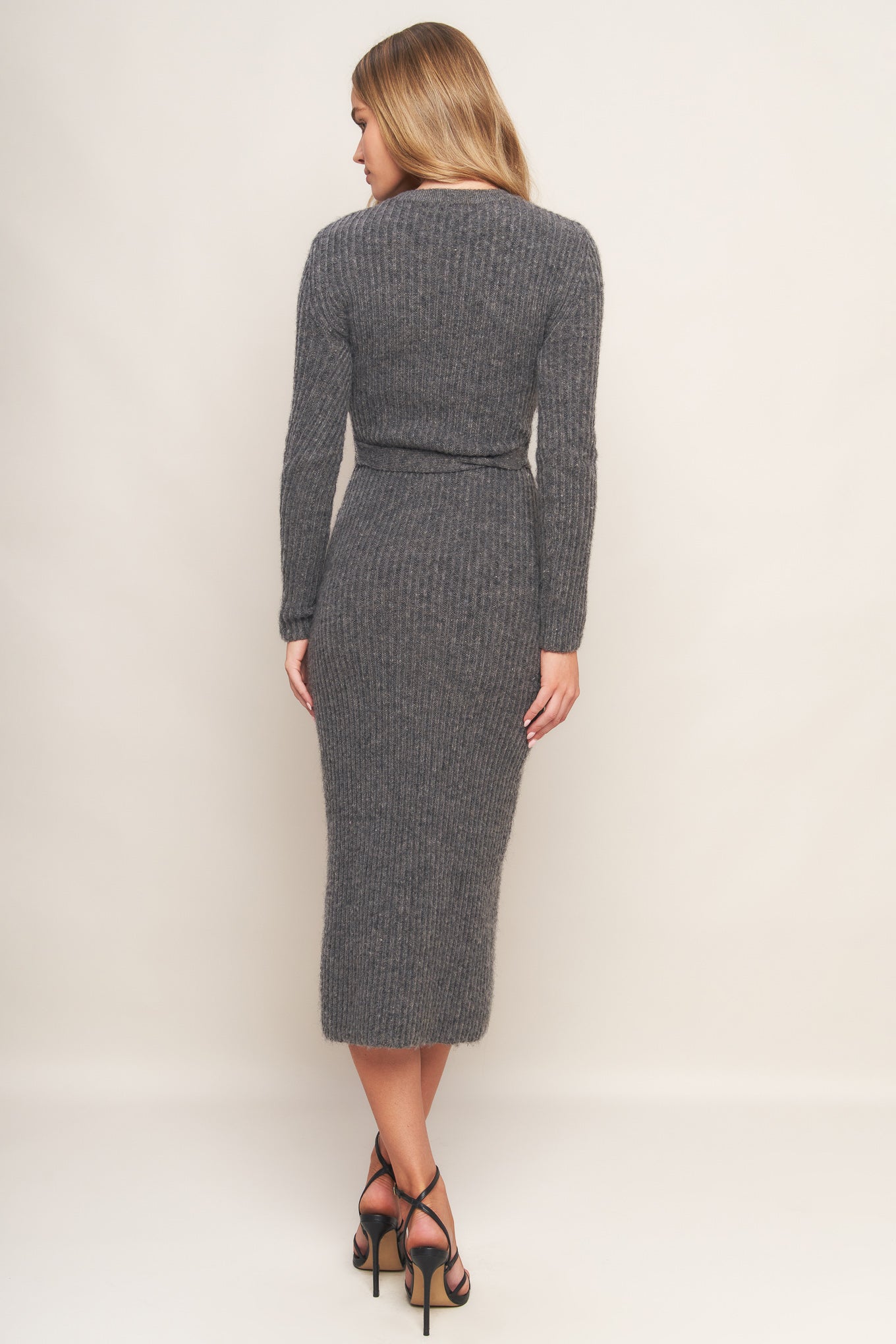 BE GOOD TO ME SWEATER MIDI DRESS Flying Tomato