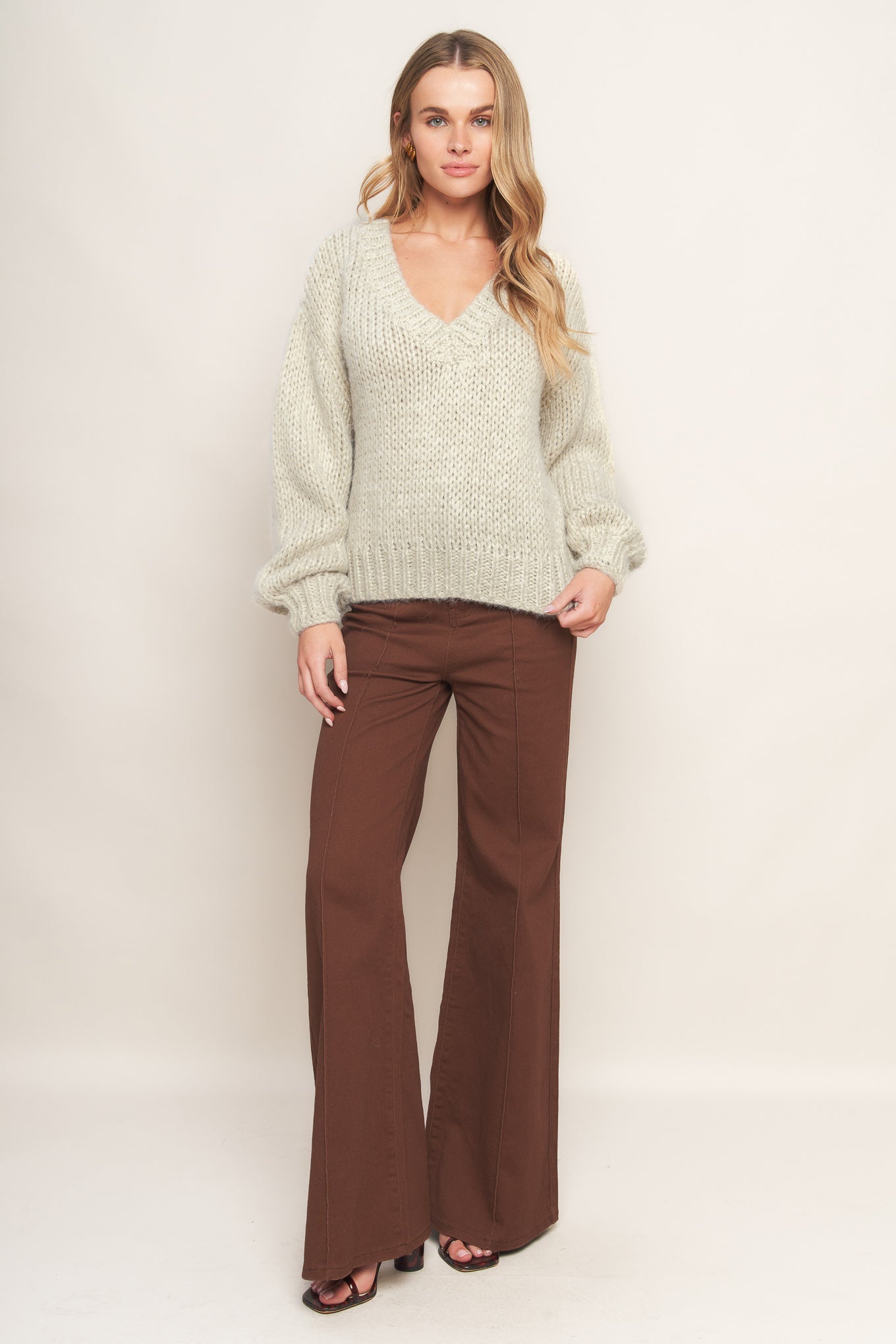 EARTHY TOUCH SWEATER KNIT TOP Flying Tomato