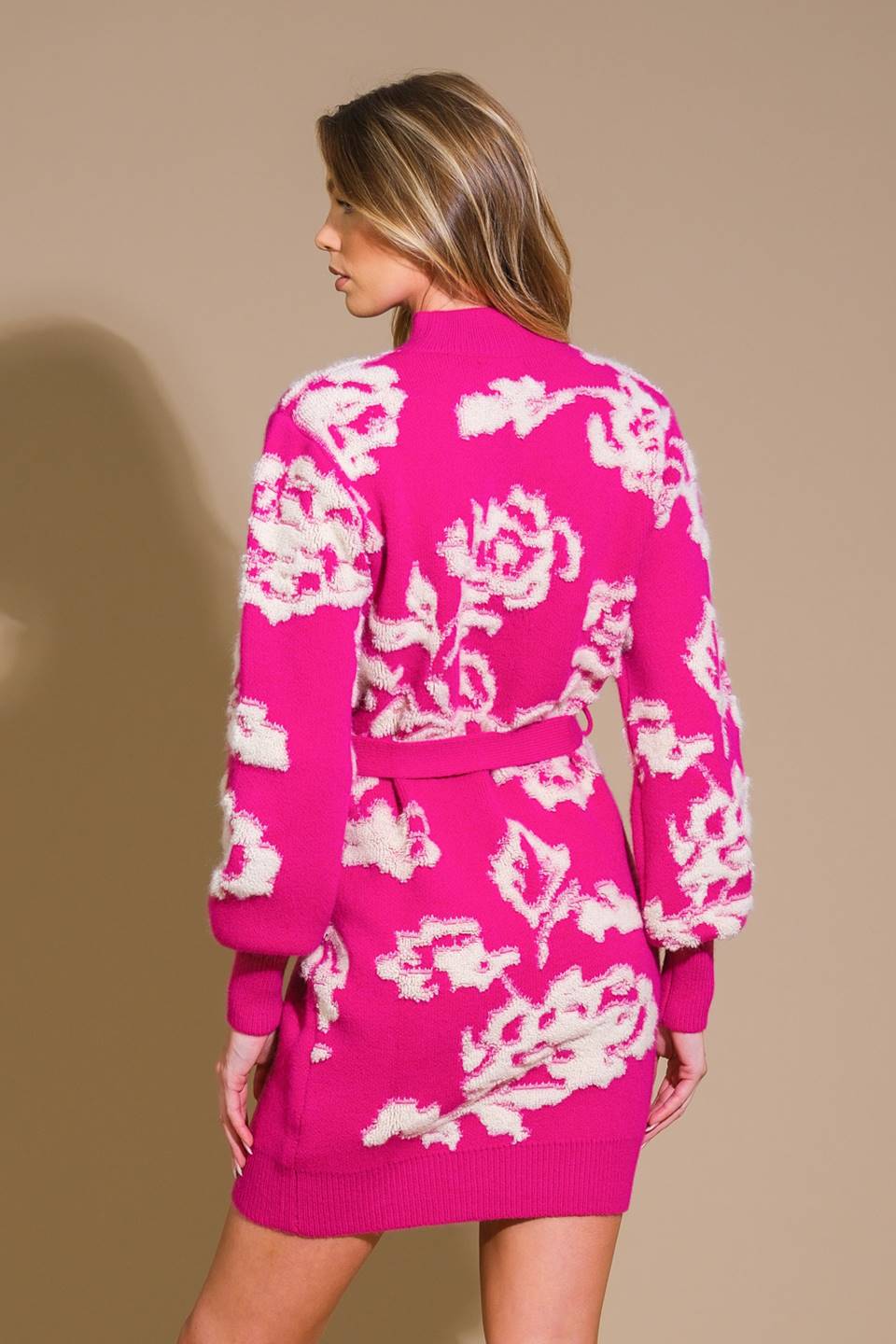 HEART ON DISPLAY SWEATER MINI DRESS Flying Tomato