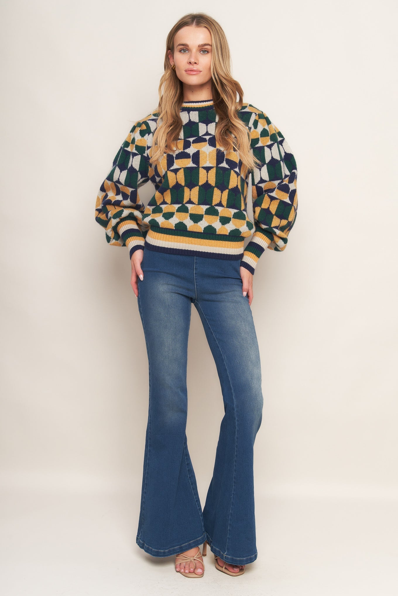 CHEER YOU ON JACQUARD SWEATER TOP Flying Tomato