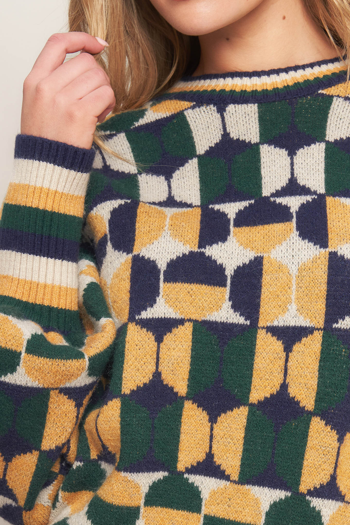 CHEER YOU ON JACQUARD SWEATER TOP Flying Tomato