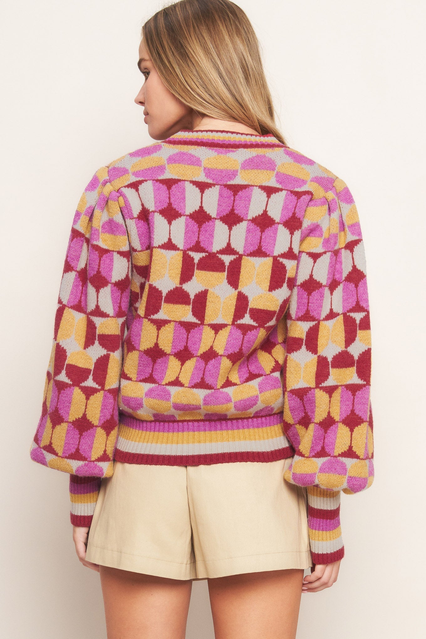CHEER YOU ON JACQUARD SWEATER TOP Flying Tomato