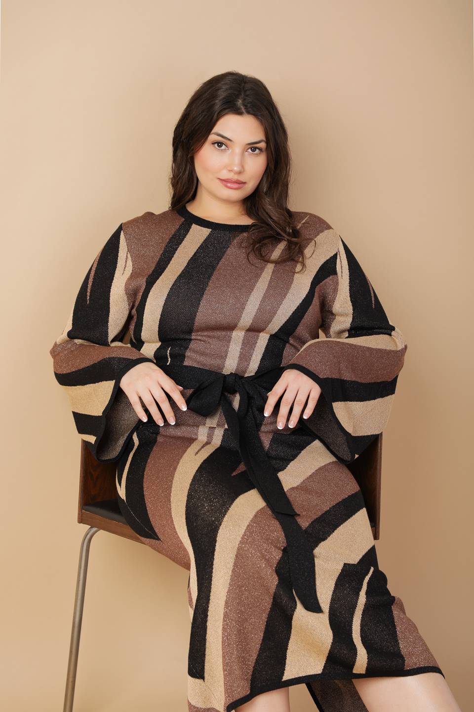 PUT ON A SMILE MIDI SWEATER DRESS Flying Tomato