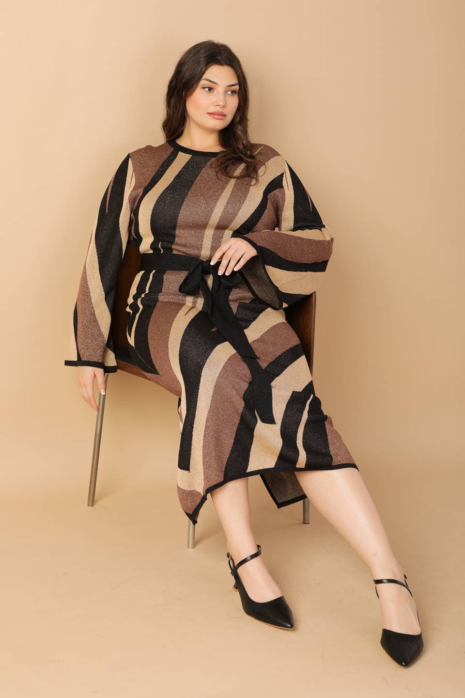 PUT ON A SMILE MIDI SWEATER DRESS Flying Tomato