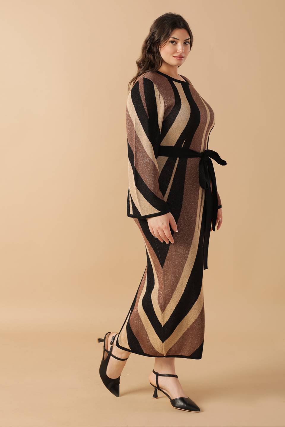 PUT ON A SMILE MIDI SWEATER DRESS Flying Tomato