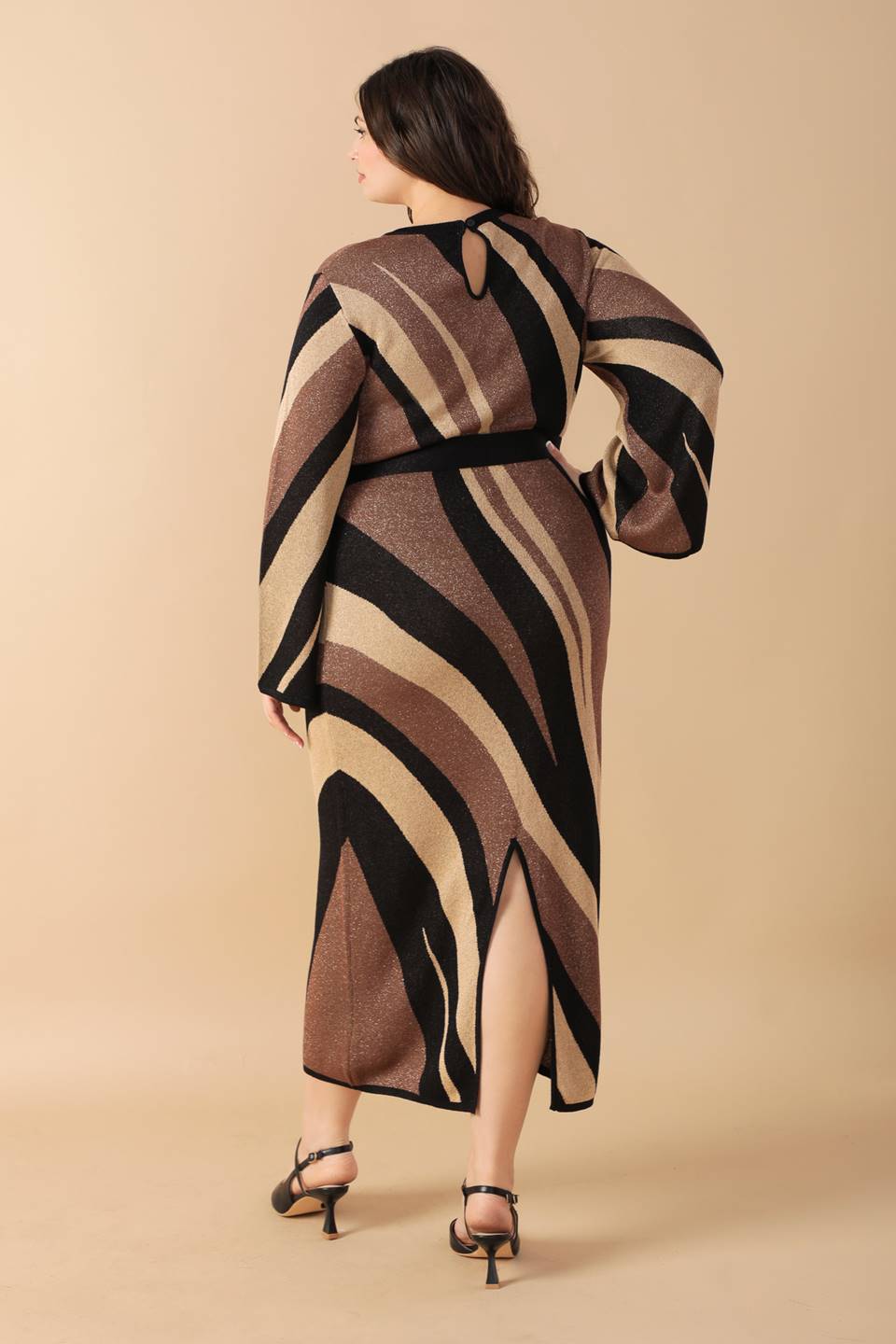 PUT ON A SMILE MIDI SWEATER DRESS Flying Tomato