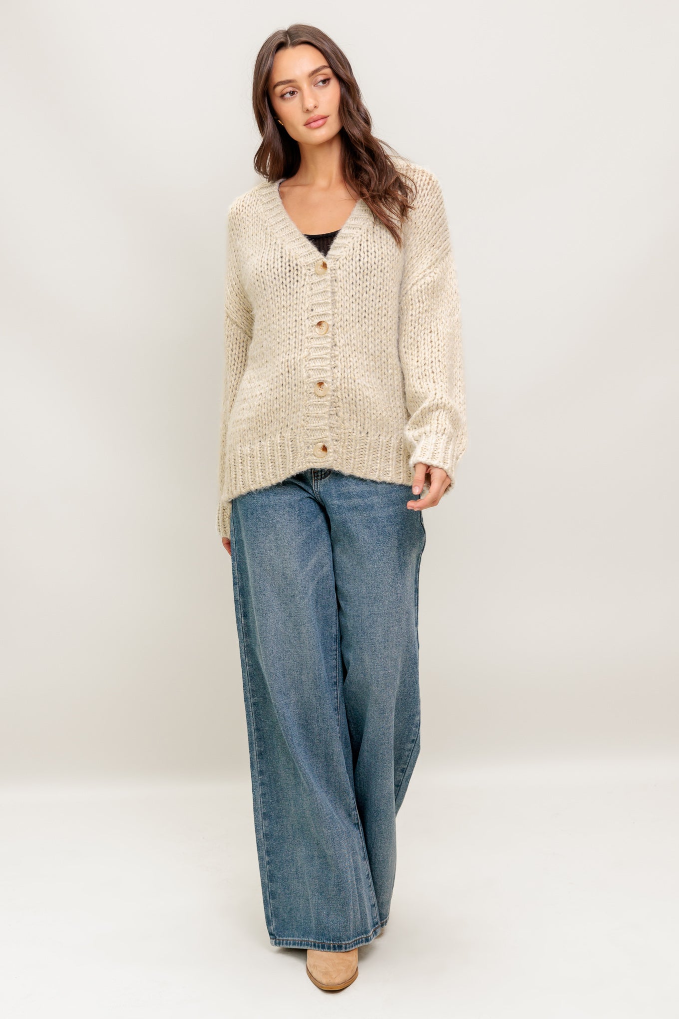 WEEKEND WARMTH SWEATER KNIT CARDIGAN Flying Tomato