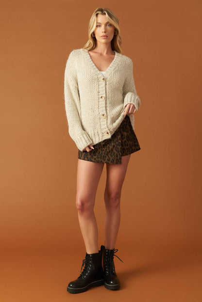 WOVEN WHISPERS SWEATER CARDIGAN