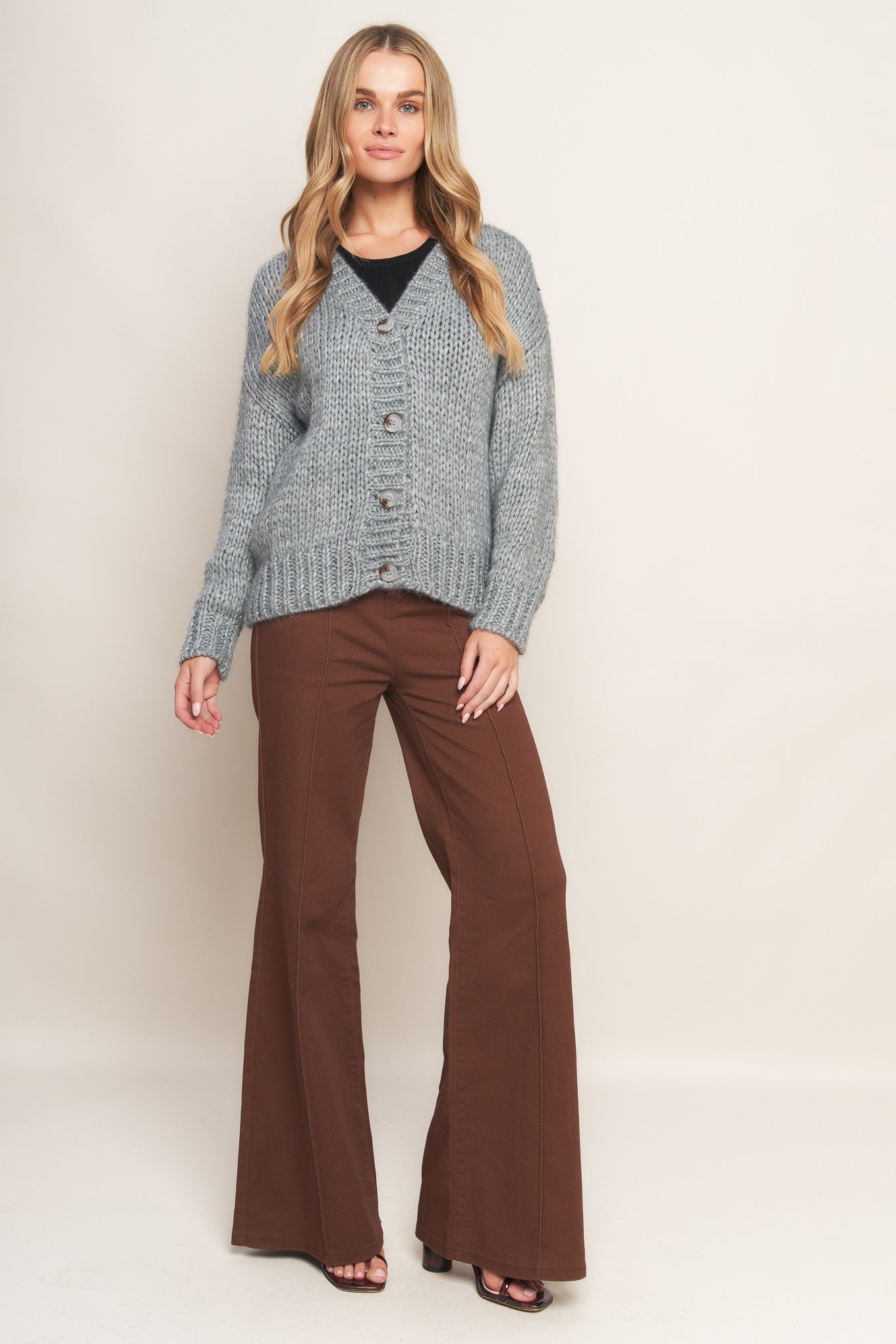 WEEKEND WARMTH SWEATER KNIT CARDIGAN Flying Tomato