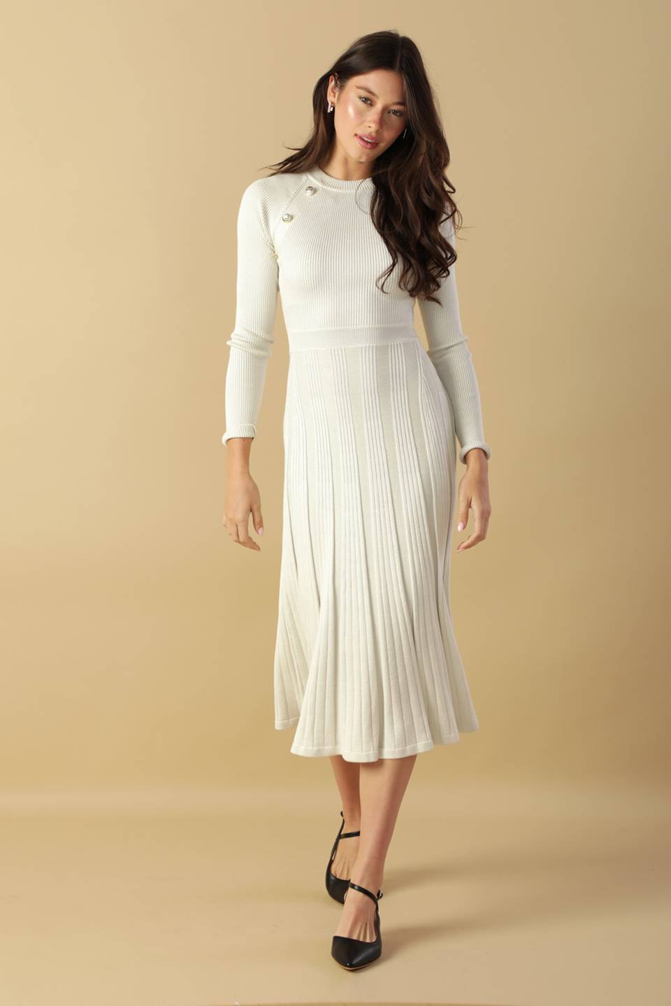 HIGH STANDARDS SWEATER MIDI DRESS Flying Tomato