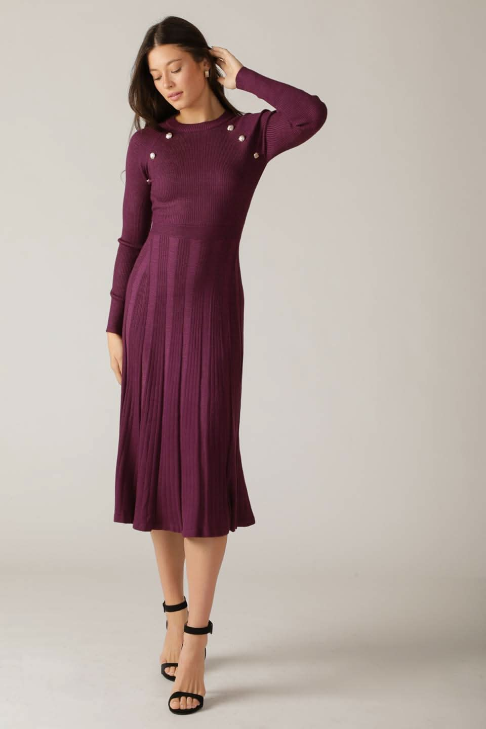 ELEVATED KNIT MIDI DRESS