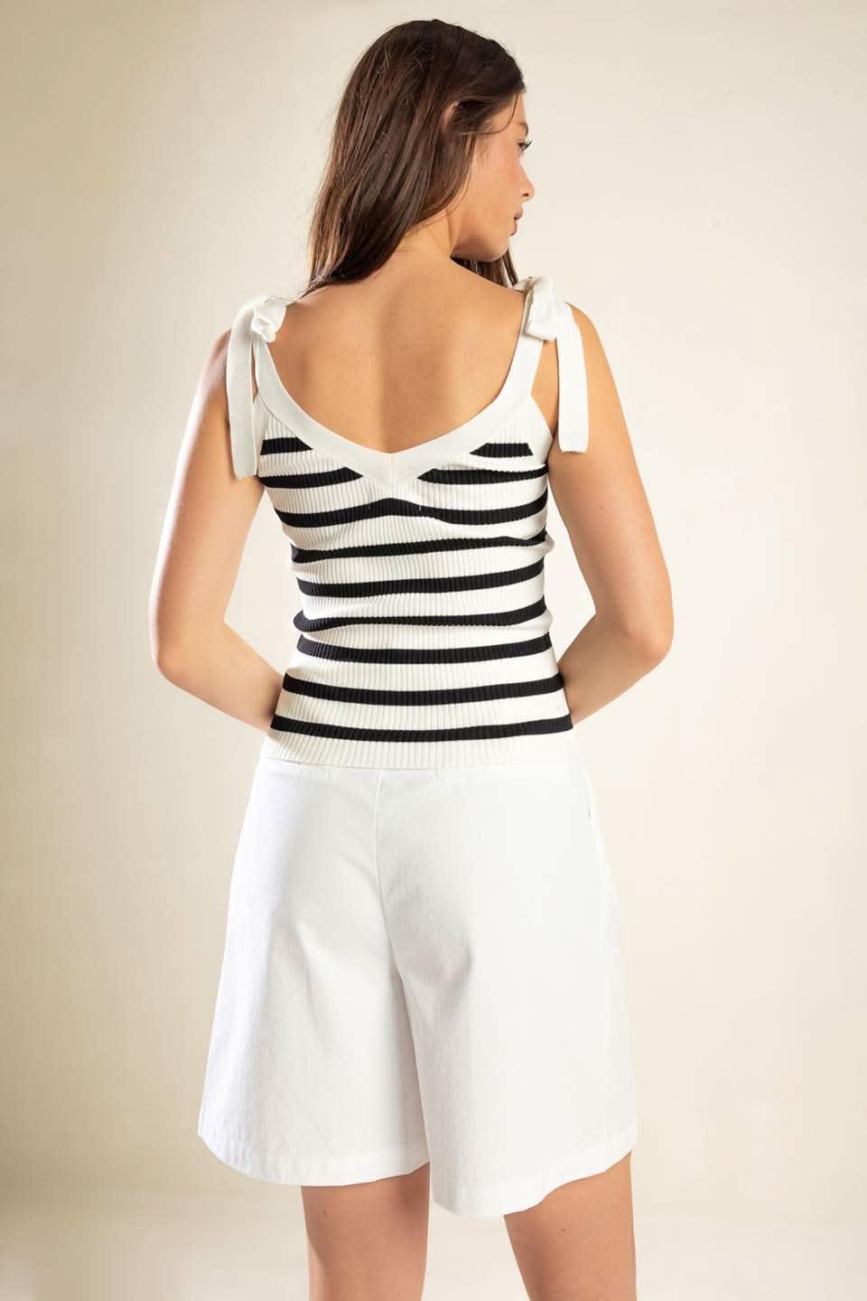 TEA TIME RIBBED KNIT TANK TOP