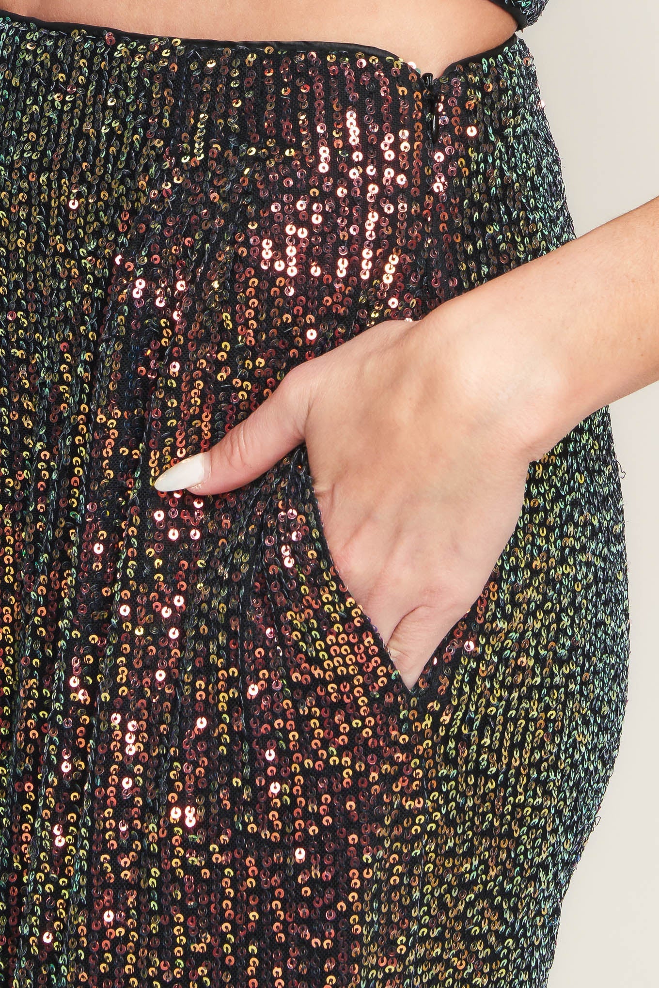 CHARMING COMPOSURE SEQUIN TOP AND BOTTOM SET Flying Tomato