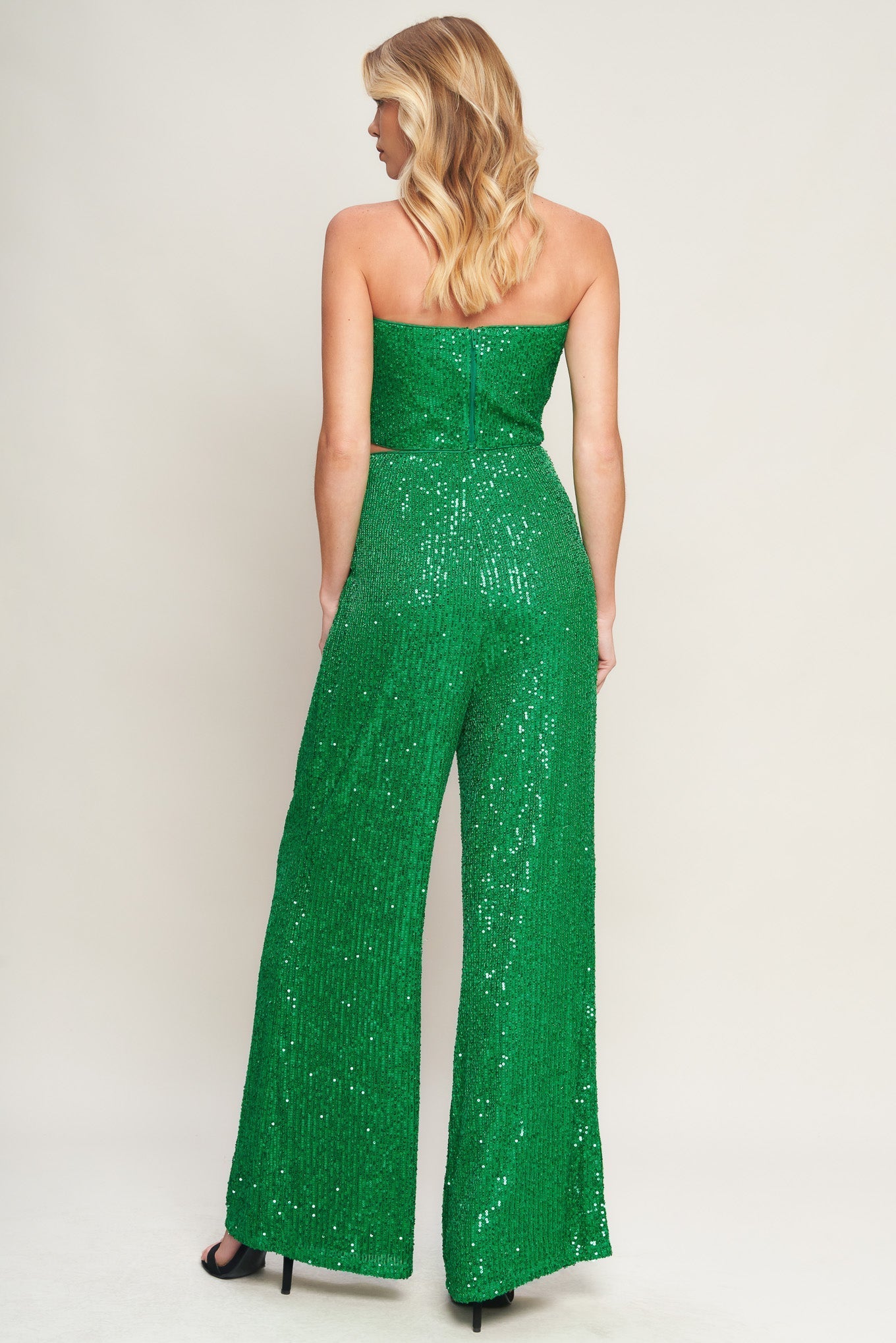 CHARMING COMPOSURE SEQUIN TOP AND BOTTOM SET Flying Tomato