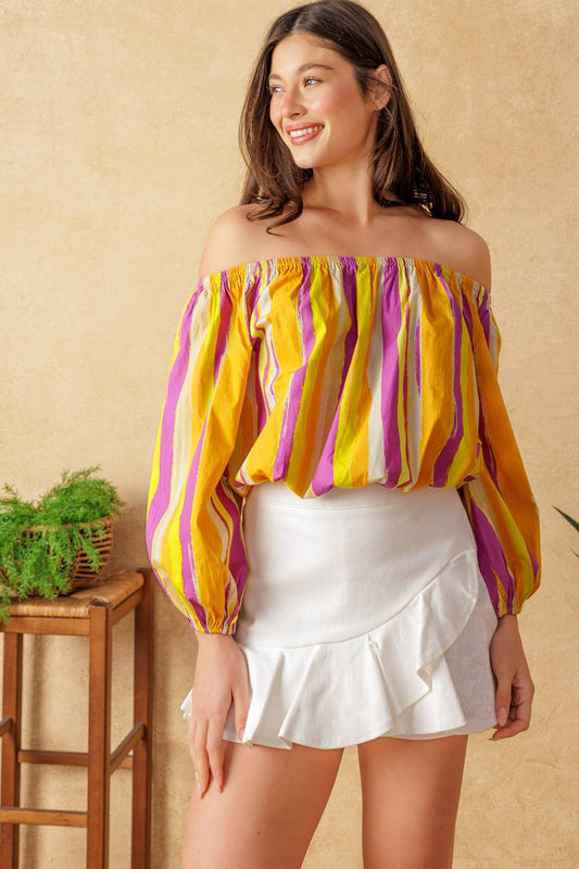 LIGHT UP MY LIFE POPLIN TOP Flying Tomato