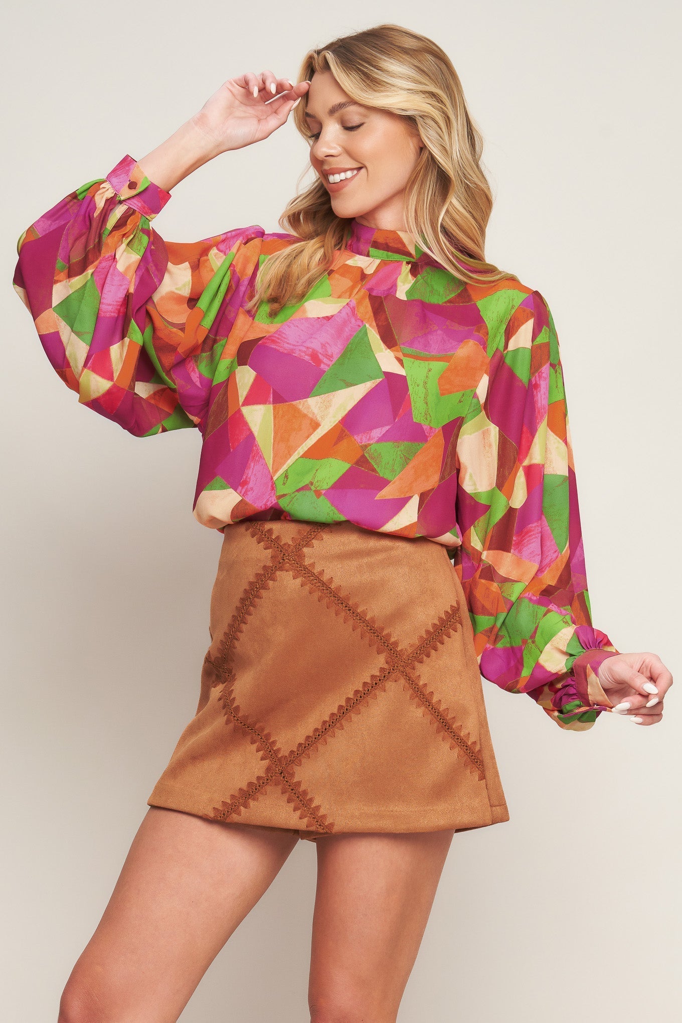 LOOKING AHEAD WOVEN TOP Flying Tomato