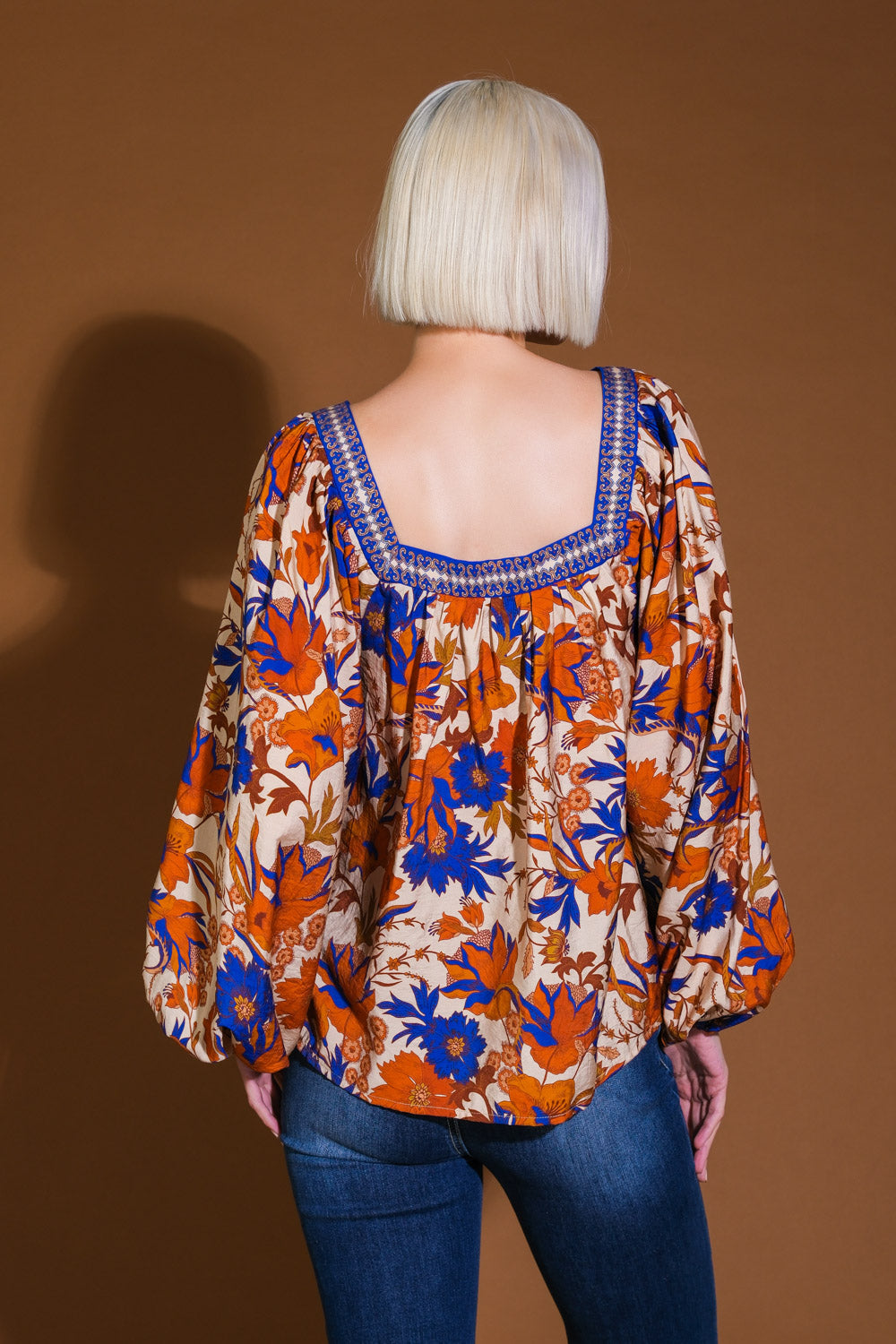 MY FAVORITE DAY RUST WOVEN TOP Flying Tomato