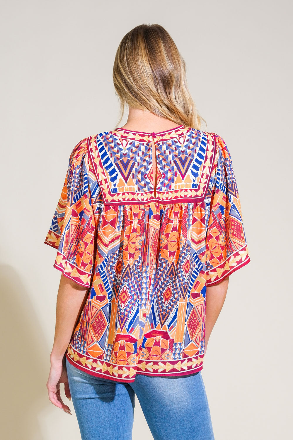 SPARKLY ENERGY WOVEN TOP Flying Tomato