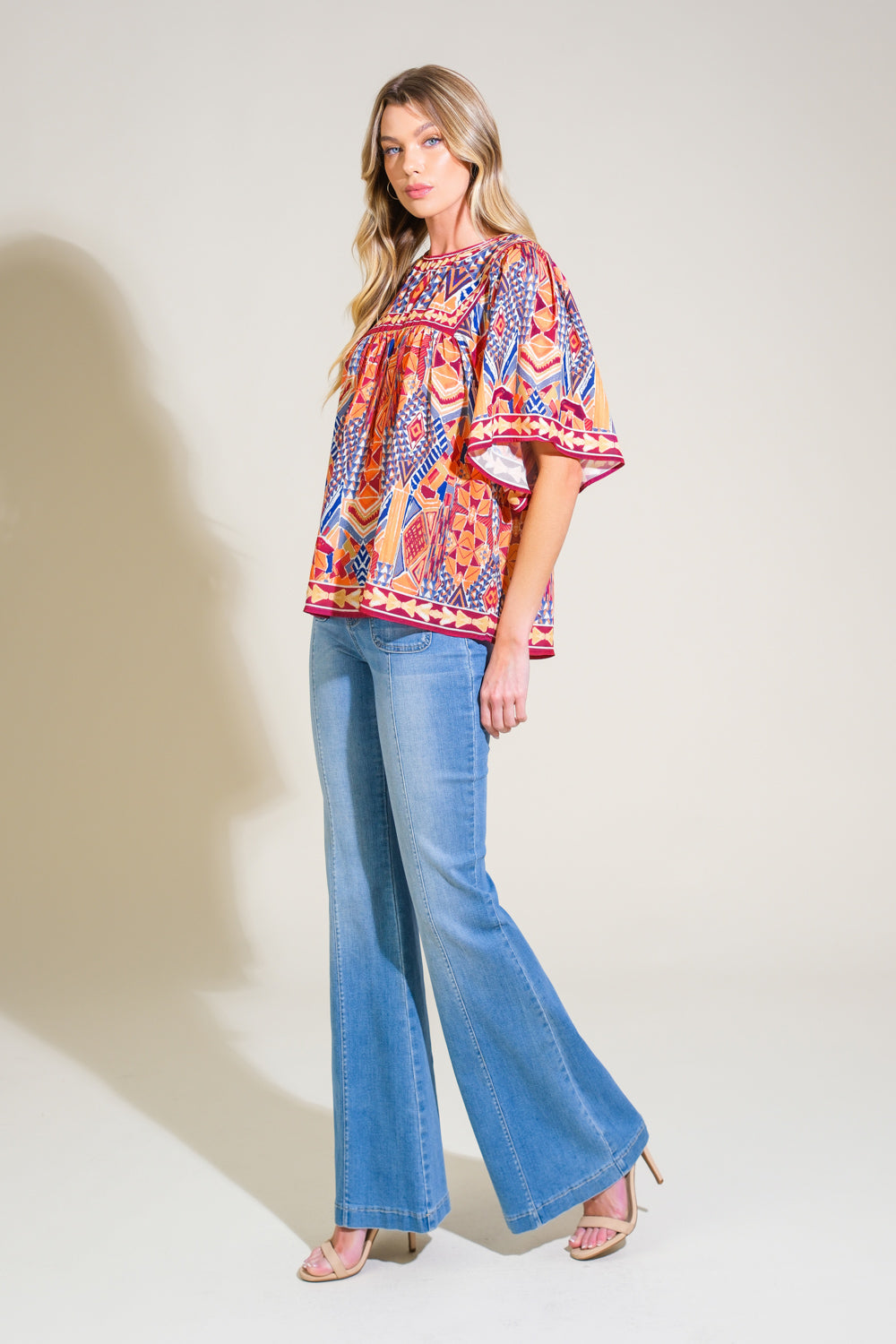 SPARKLY ENERGY WOVEN TOP Flying Tomato