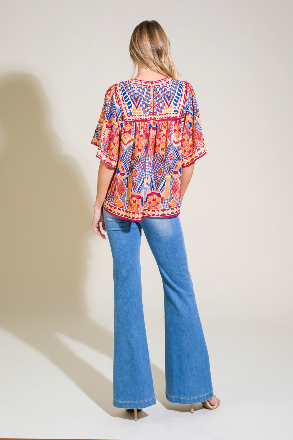 SPARKLY ENERGY WOVEN TOP Flying Tomato