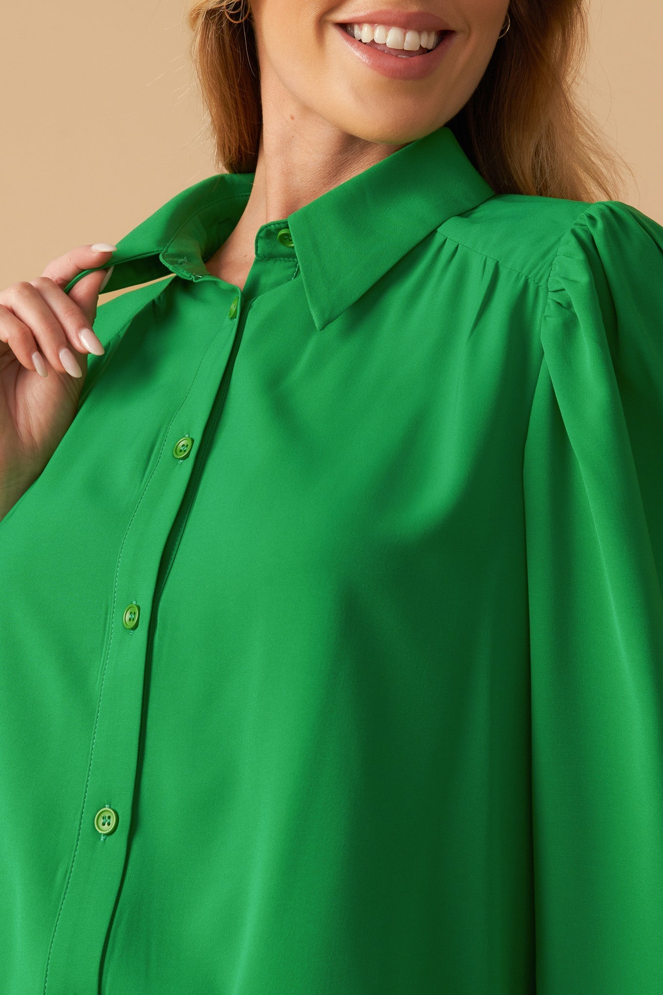 COMFORTABLE CHARM WOVEN TOP Flying Tomato