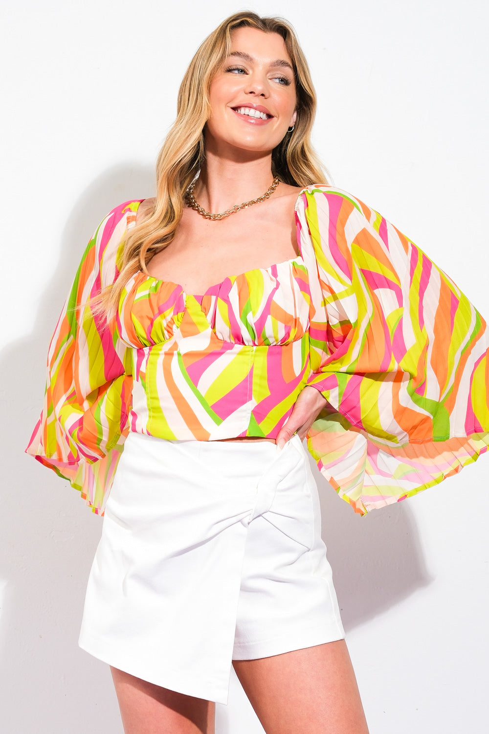 SO TRUE FUCHSIA WOVEN TOP Flying Tomato