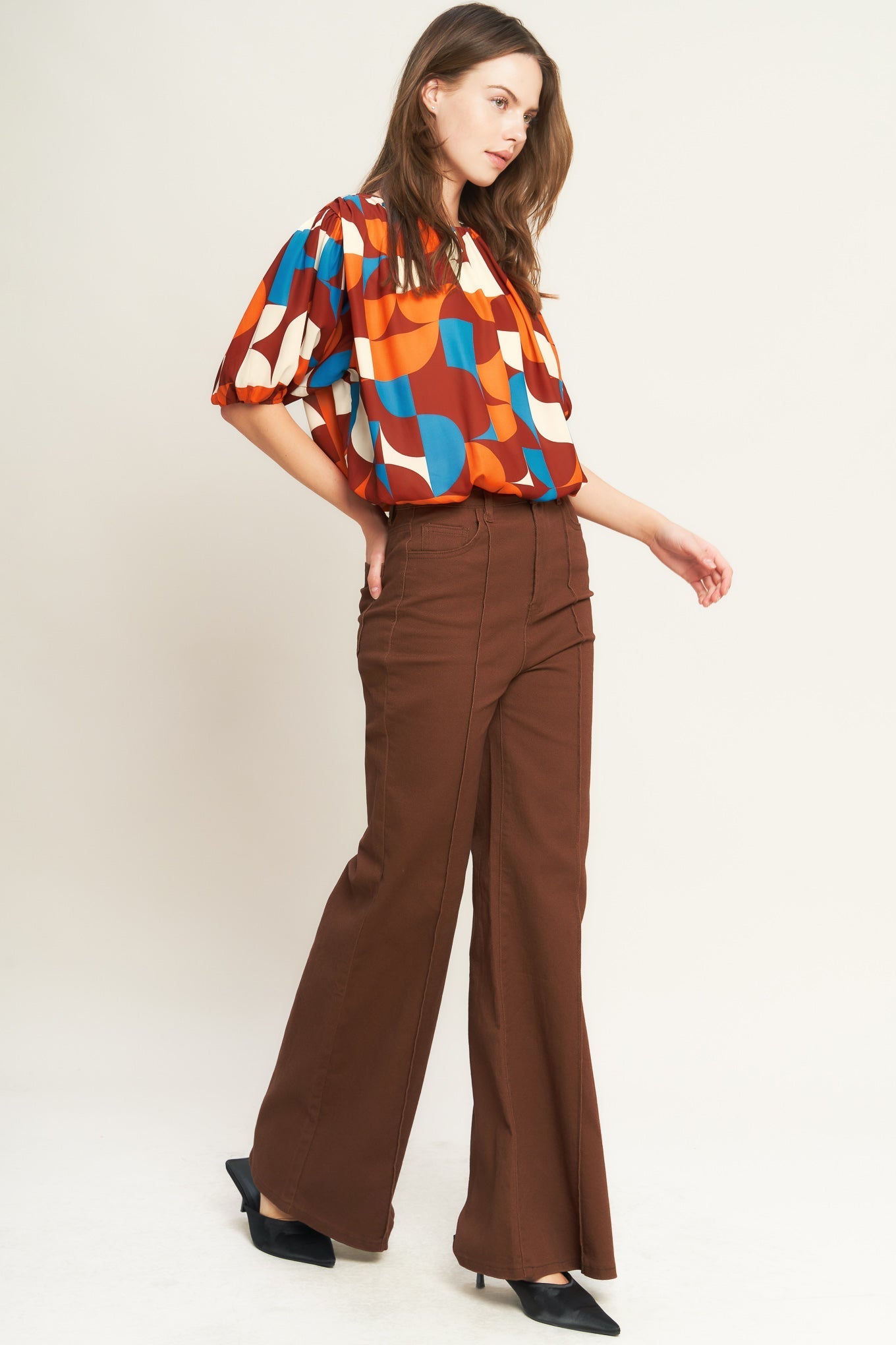 GONE IN A BLINK WOVEN TOP Flying Tomato